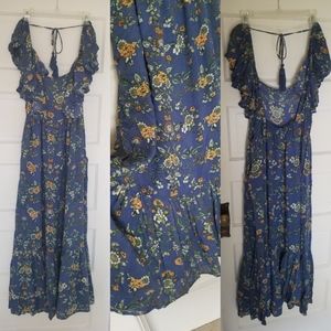 Linen prairie dress